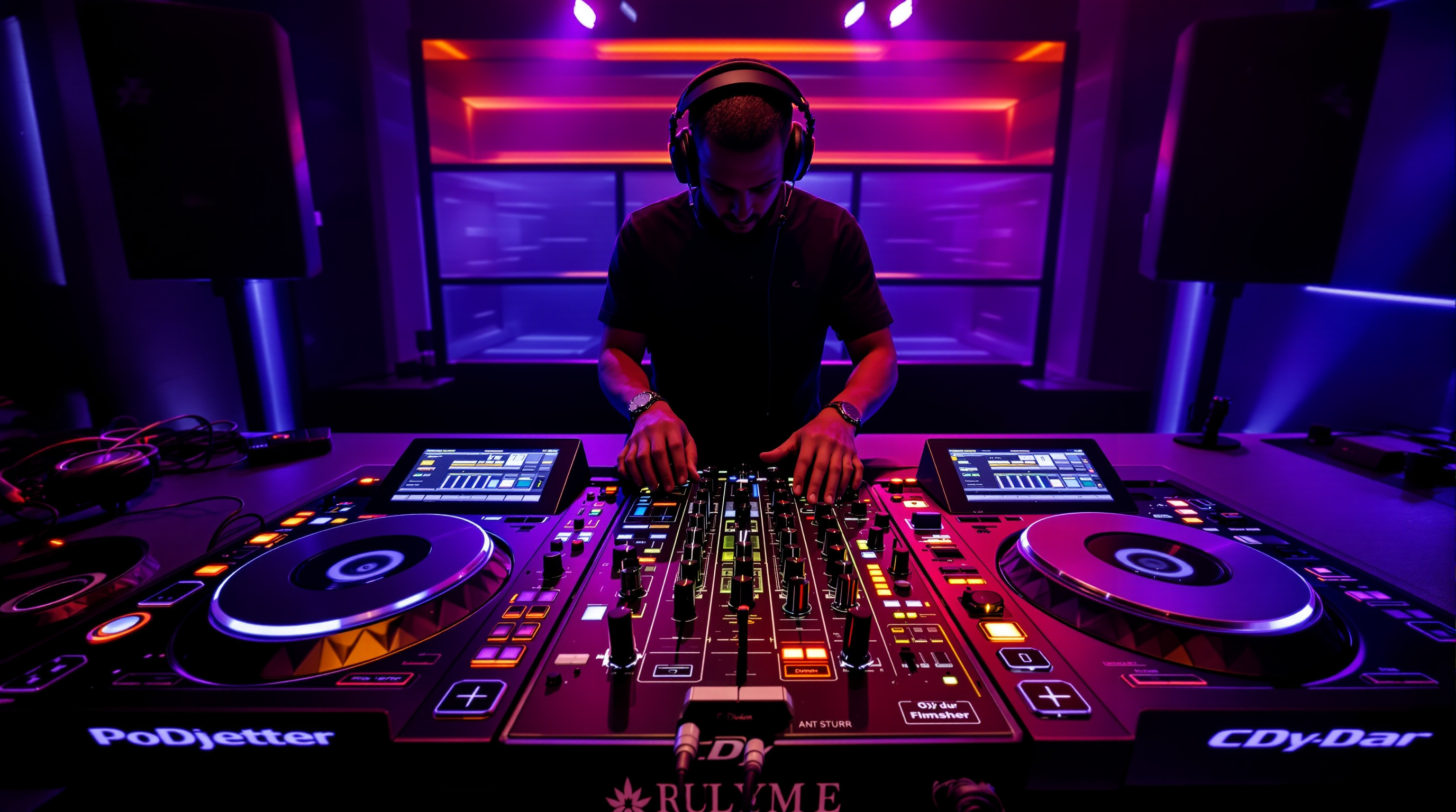 Professional DJ setup